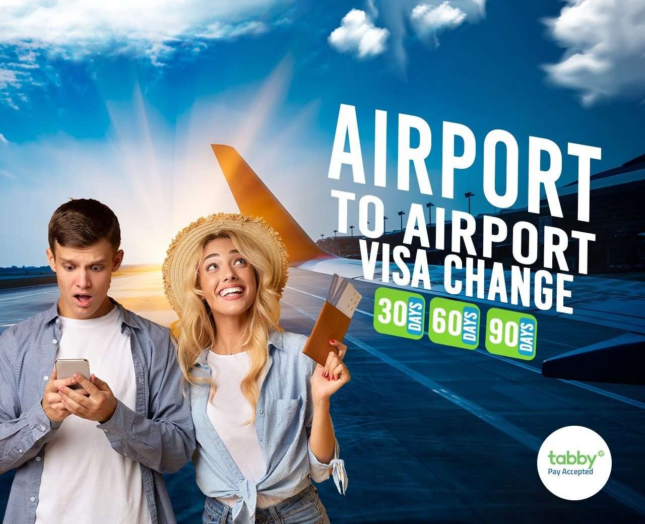visa-change by air airport to airport visa change